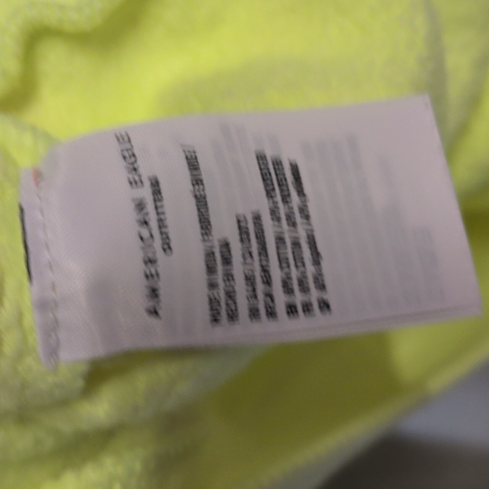 American Eagle Women's Super Soft Crew Neck Lime Sweatshirt, Large NWT - Picture 5 of 5
